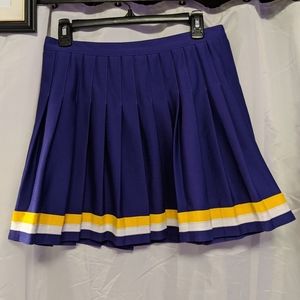 Varsity Cheer Skirt - Purple, Gold, and White
